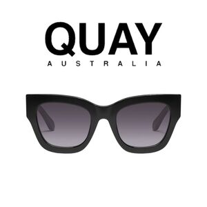 QUAY AUSTRALIA 🖤 By The Way Sunglasses- Black, Smoke